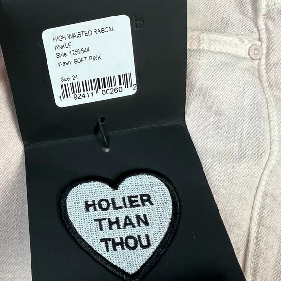 New MOTHER Denim High Waisted Rascal Ankle Jeans The Devil Drinks Coffee NWT 24 - Picture 7 of 16